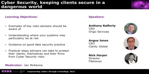 EATT 2022 Plenary Session 2: Cyber Security, keeping clients secure in a dangerous world